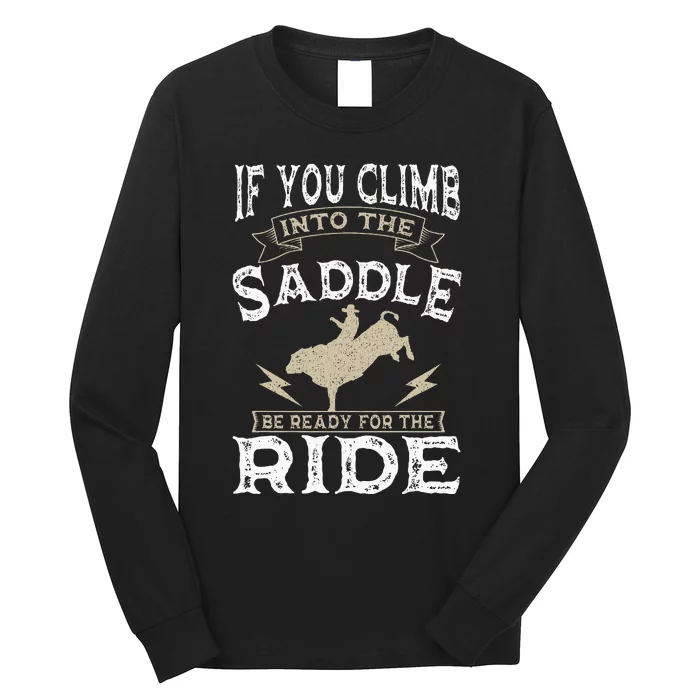 Bull Riding Rodeo Sport Cowboy Bull Rider Long Sleeve Shirt