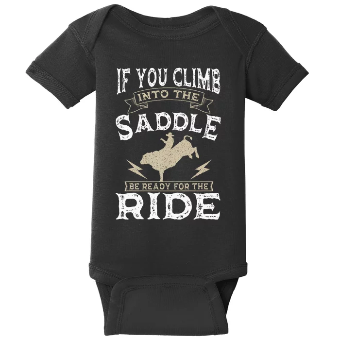 Bull Riding Rodeo Sport Cowboy Bull Rider Baby Bodysuit