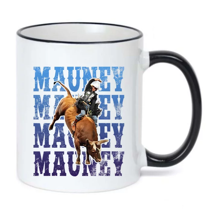 Bull Riders Rodeo Cowboy And Bull Riders Black Color Changing Mug