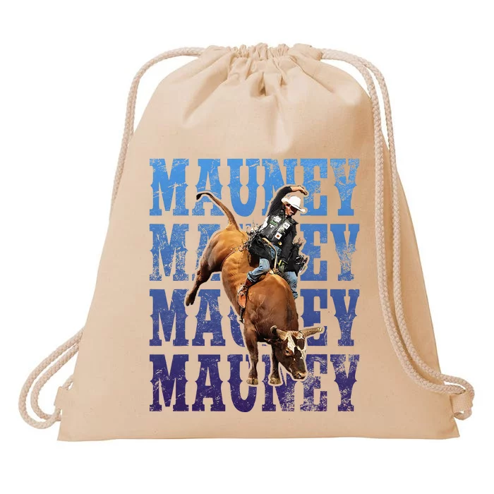 Bull Riders Rodeo Cowboy And Bull Riders Drawstring Bag