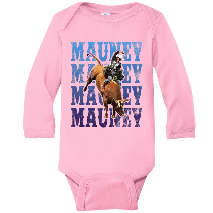 Bull Riders Rodeo Cowboy And Bull Riders Baby Long Sleeve Bodysuit