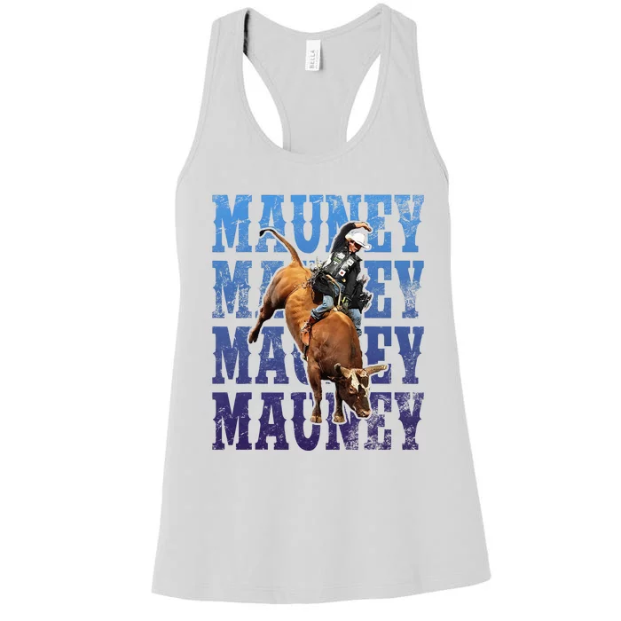 Bull Riders Rodeo Cowboy And Bull Riders Women's Racerback Tank