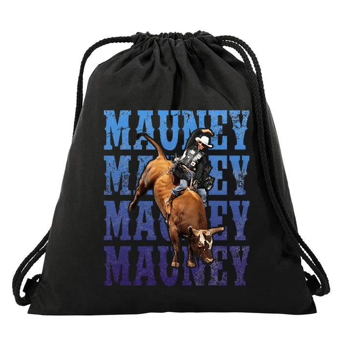 Bull Riders Rodeo Cowboy And Bull Riders Drawstring Bag