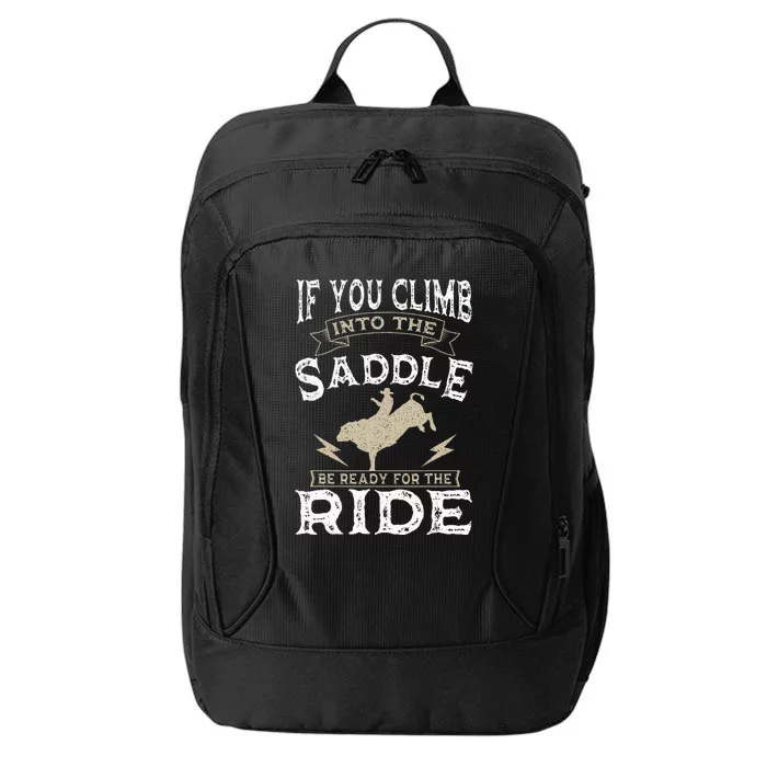 Bull Riding Rodeo Sport Cowboy Bull Rider City Backpack