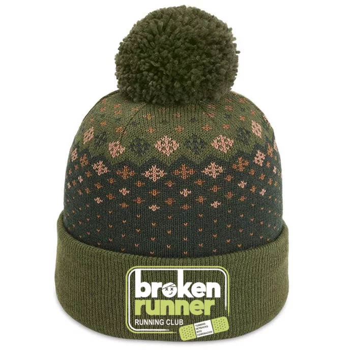 Broken Runner Running Club Turning Setbacks Meme The Baniff Cuffed Pom Beanie