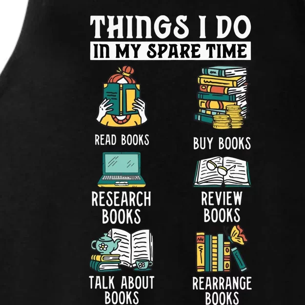 Book Reading Reviewing Books Free Time Bookworm Bookish Ladies Tri-Blend Wicking Tank