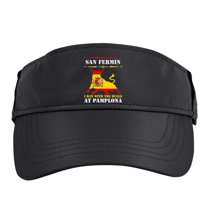 Bull Run Running Of The Bulls At Pamplona July San Fermin Adult Drive Performance Visor