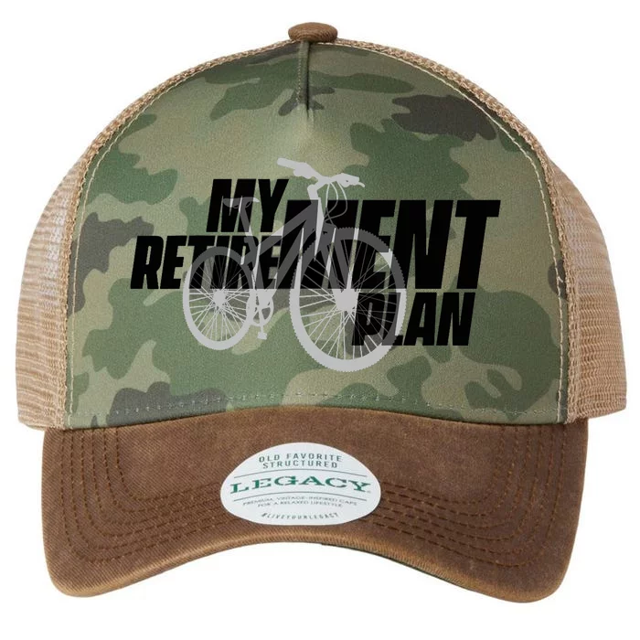 Bike Retirement Retired Cyclist My Retirement Plan Bicycle Legacy Tie Dye Trucker Hat