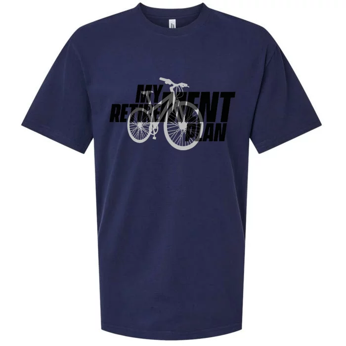 Bike Retirement Retired Cyclist My Retirement Plan Bicycle Sueded Cloud Jersey T-Shirt