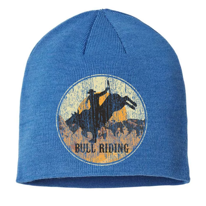 Bull Riding Rodeo Western Country 8 1/2in Sustainable Knit Beanie