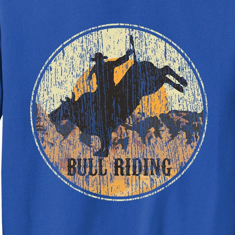 Bull Riding Rodeo Western Country Tall Sweatshirt