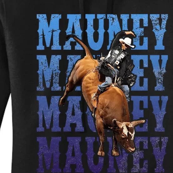 Bull Riders Rodeo Cowboy And Bull Riders Women's Pullover Hoodie