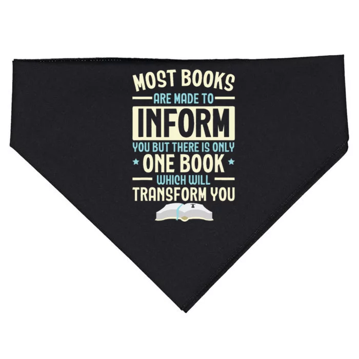 Bible Reader Religious Pastor Scripture Christian Believer USA-Made Doggie Bandana