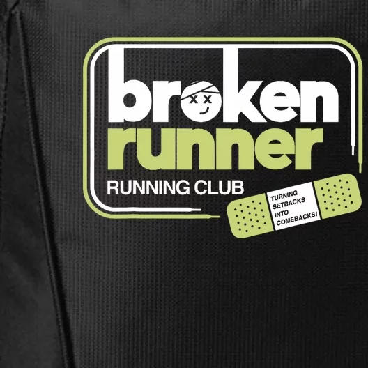 Broken Runner Running Club Turning Setbacks Into Comebacks City Backpack