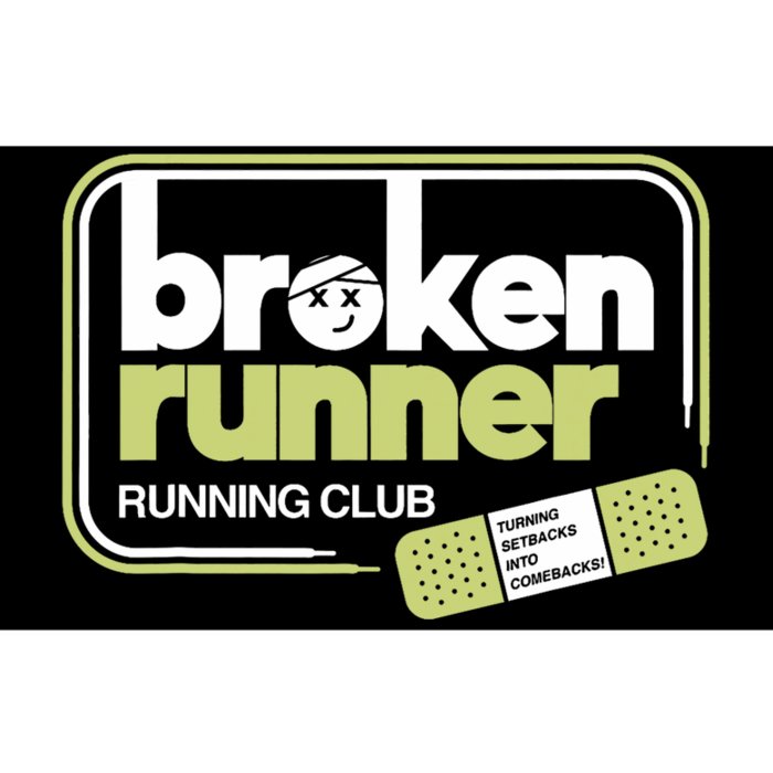 Broken Runner Running Club Turning Setbacks Into Comebacks Bumper Sticker