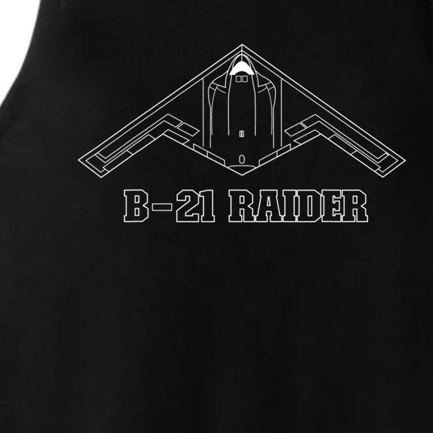 B21 Raider Stealth Bomber Aircraft / USA Airplane Aviation Ladies Tri-Blend Wicking Tank