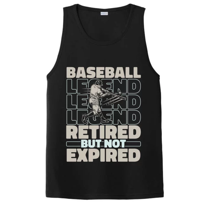 Baseballer Retired Sport Funny Gift Player Team Baseball Gift Performance Tank