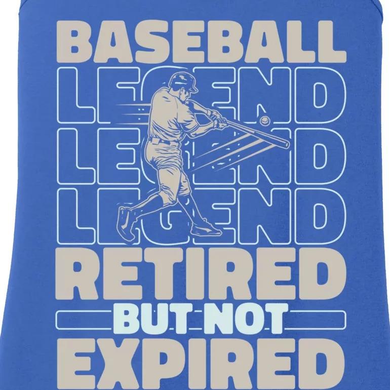 Baseballer Retired Sport Funny Gift Player Team Baseball Gift Ladies Essential Tank