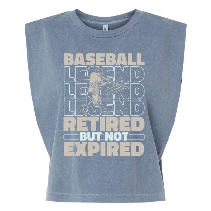 Baseballer Retired Sport Funny Gift Player Team Baseball Gift Garment-Dyed Women's Muscle Tee