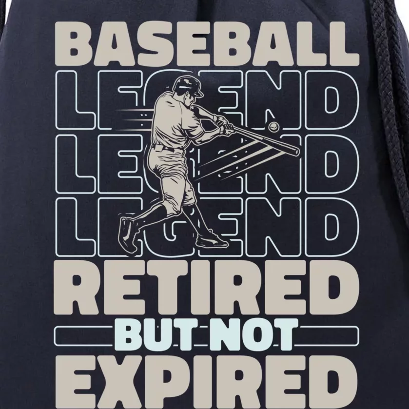 Baseballer Retired Sport Funny Gift Player Team Baseball Gift Drawstring Bag