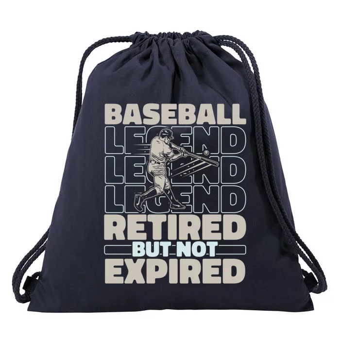 Baseballer Retired Sport Funny Gift Player Team Baseball Gift Drawstring Bag