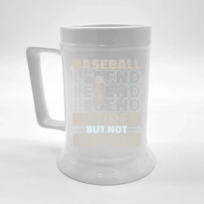 Baseballer Retired Sport Funny Gift Player Team Baseball Gift Front & Back Beer Stein