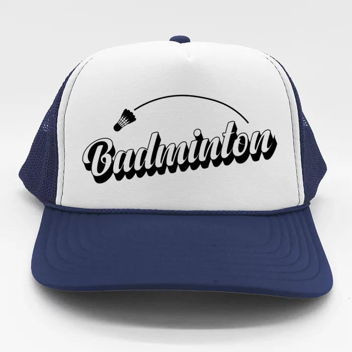 Badminton Racket Shuttlecock Sport Cute Gift Trucker Hat