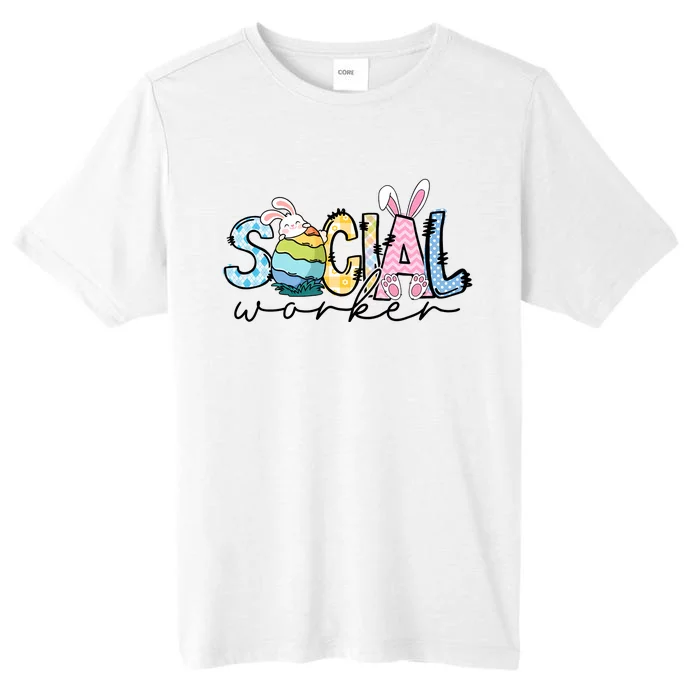 Bunny Rabbit Social Worker Easter Day Gift Idea Trending Matching Group ChromaSoft Performance T-Shirt