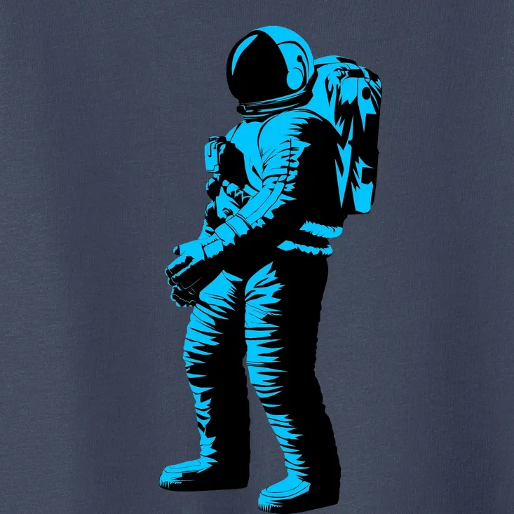 Blue Retro Space Astronaut Toddler T-Shirt