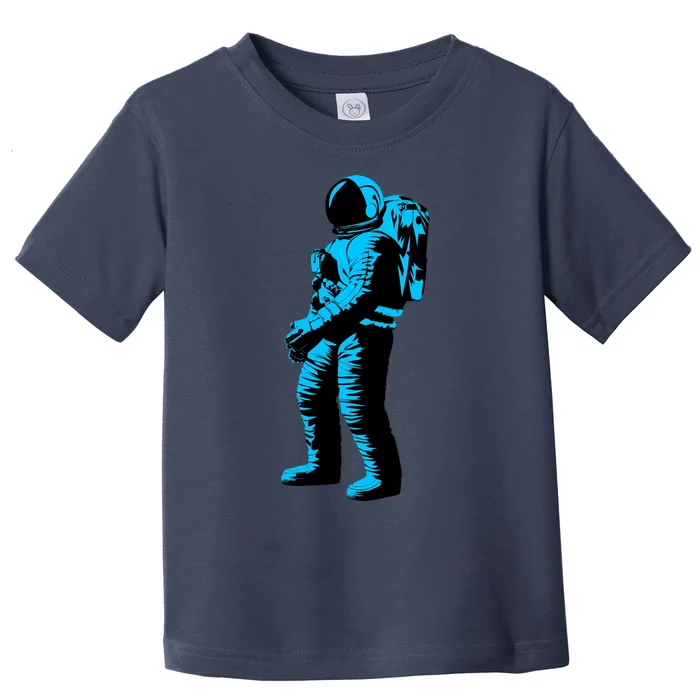 Blue Retro Space Astronaut Toddler T-Shirt