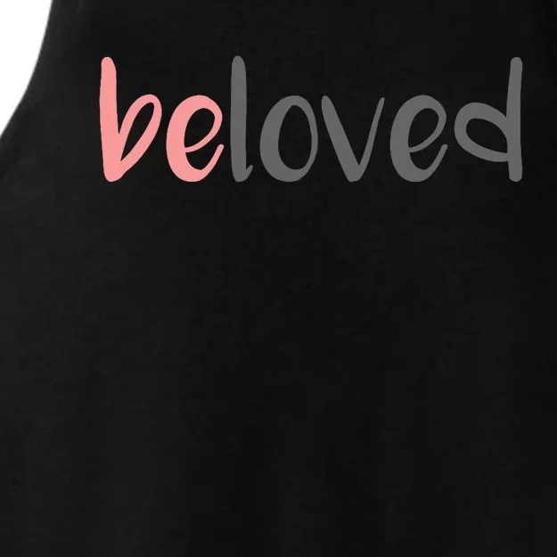 Beloved Religious Spiritual Gift Pray Inspirational Ladies Tri-Blend Wicking Tank