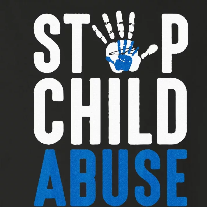 Blue Ribbon Stop Child Abuse Prevention Month Awareness Toddler Long Sleeve Shirt