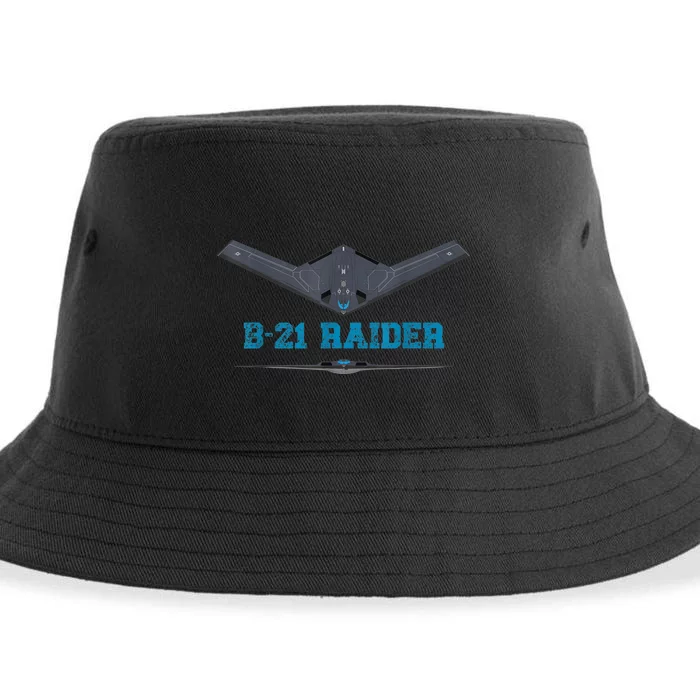 B21 Raider Stealth Bomber Aircraft; Usa Airplane Aviation Sustainable Bucket Hat