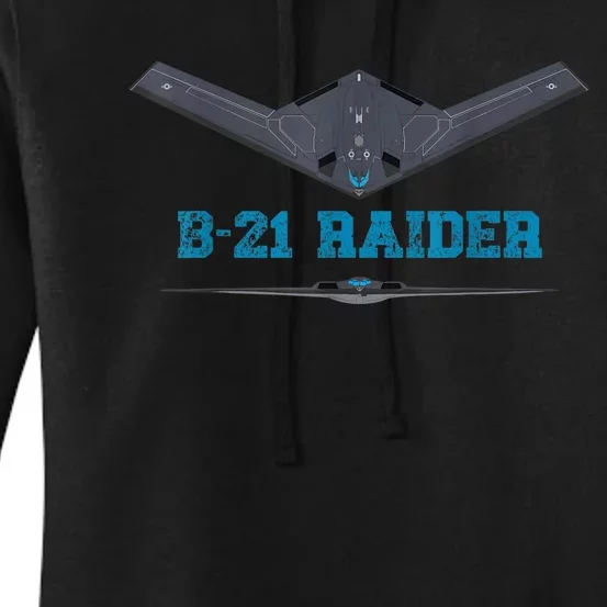 B21 Raider Stealth Bomber Aircraft; Usa Airplane Aviation Women's Pullover Hoodie