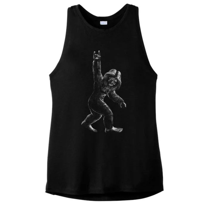 Bigfoot Rock Star Ladies Tri-Blend Wicking Tank