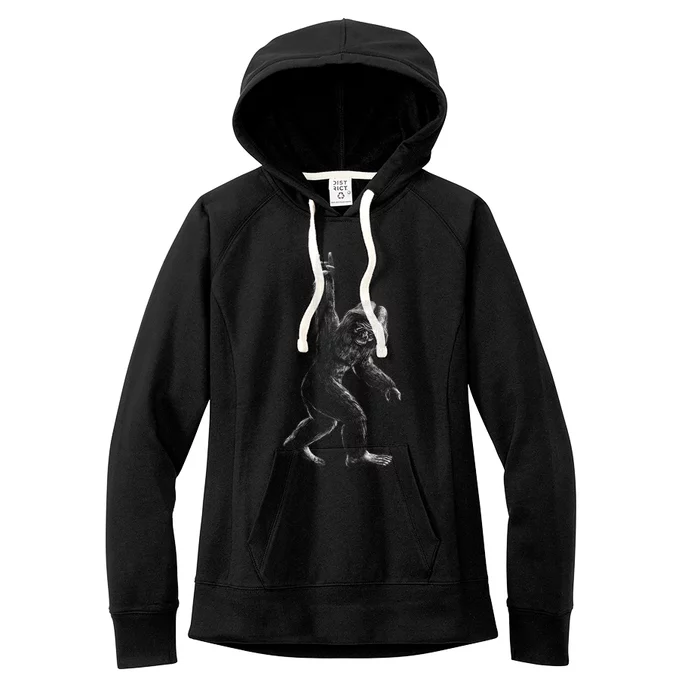 Bigfoot Rock Star Women's Fleece Hoodie