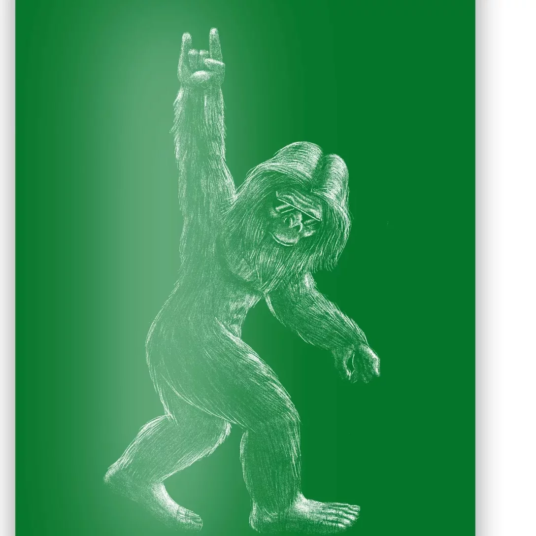 Bigfoot Rock Star Poster