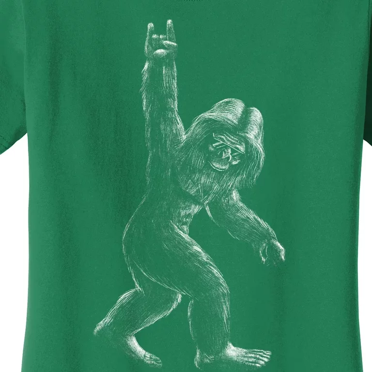 Bigfoot Rock Star Women's T-Shirt