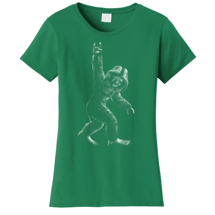 Bigfoot Rock Star Women's T-Shirt