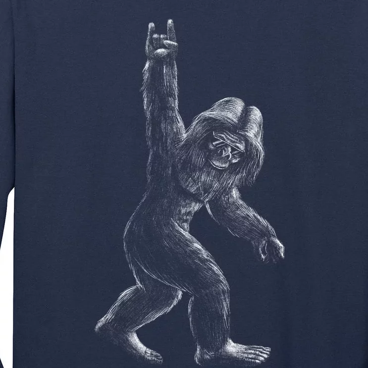 Bigfoot Rock Star Tall Long Sleeve T-Shirt