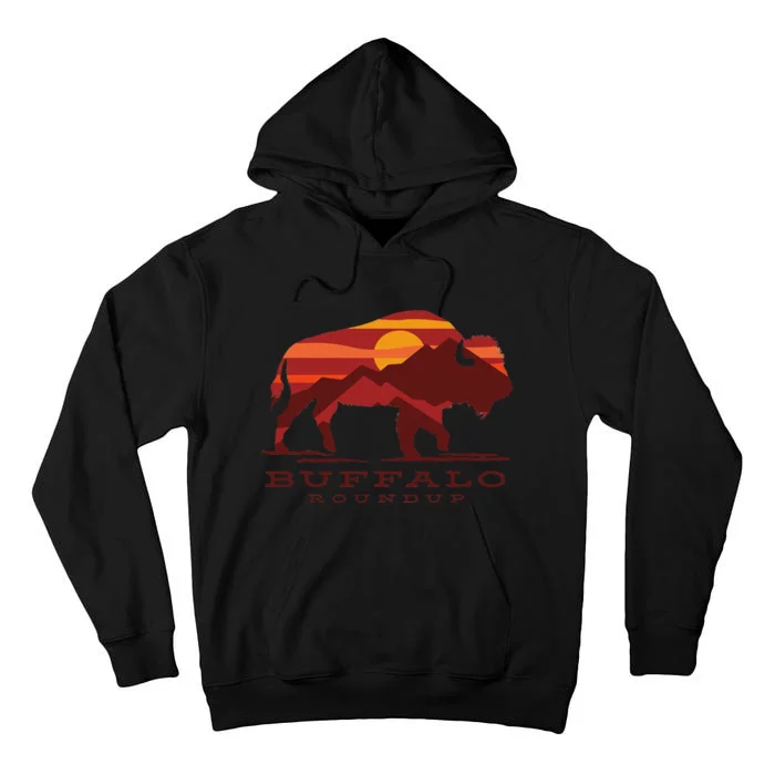 Buffalo Roundup State Park South Dakota Sunset Tall Hoodie