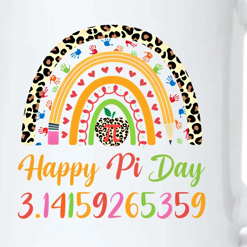 Boho Rainbow Spiral Pi Math Teacher 3 14 Happy Pi Day Great Gift Black Color Changing Mug