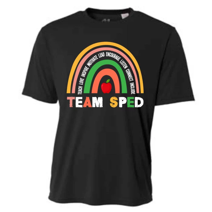 Boho Rainbow Special Needs Teacher Team Sped Great Gift Cooling Performance Crew T-Shirt