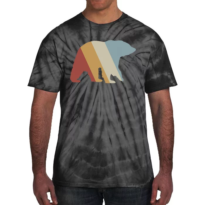 Bear Retro Style Vintage Tie-Dye T-Shirt