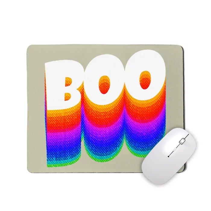 Boo Rainbow Style Spooky Funny Halloween Costume Mousepad