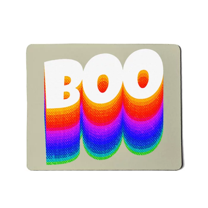 Boo Rainbow Style Spooky Funny Halloween Costume Mousepad