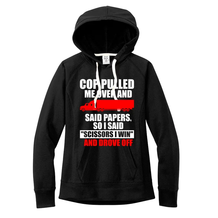 Big Rig Semigifttrailer Trucker Funny Hauler Truck Driver Gift Women's Fleece Hoodie