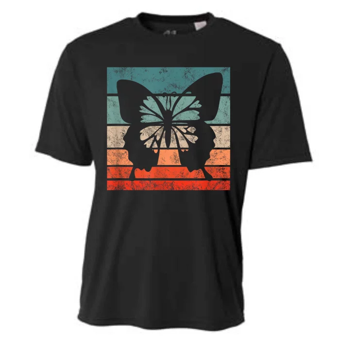 Butterfly Retro Style Vintage Cooling Performance Crew T-Shirt