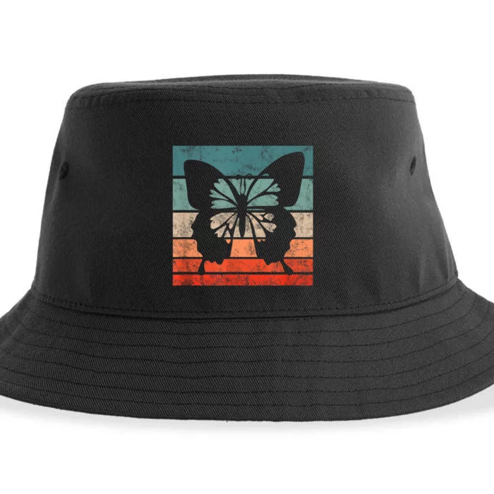 Butterfly Retro Style Vintage Sustainable Bucket Hat