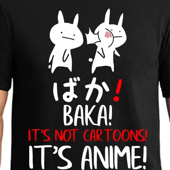 Baka Rabbit Slap Japanese Manga Is Anime Not Cartoons Pajama Set